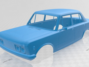 fiat 125 printable body car 3D Принт Модель