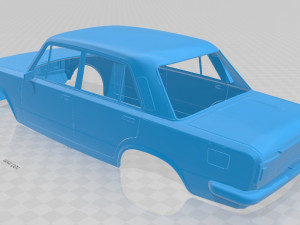 fiat 125 printable body car 3D 打印模型