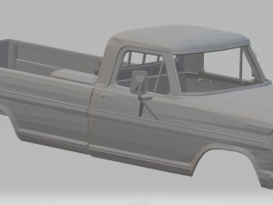 f 100 - 1969 printable body truck 3D-printmodel