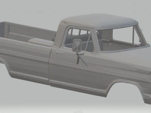 f 100 - 1969 printable body truck 3D Print Model
