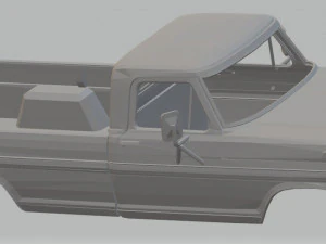 f 100 - 1969 printable body truck 3D Print Model