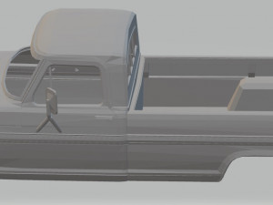 f 100 - 1969 printable body truck 3D-printmodel