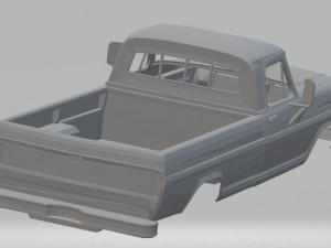 f 100 - 1969 printable body truck 3D-printmodel