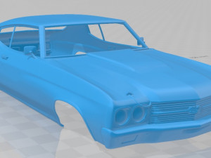 chevrolet chevelle ss 396 hardtop coupe 1970 3D Принт Модель