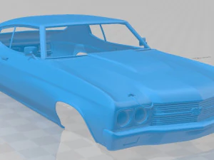 chevrolet chevelle ss 396 cup&ecirc; com capota r&iacute;gida 1970 Modelo de Impressão 3D