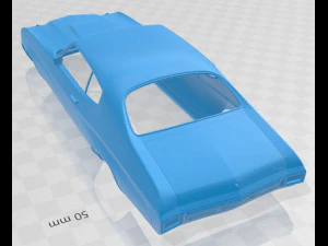 chevrolet chevelle ss 396 cup&ecirc; com capota r&iacute;gida 1970 Modelo de Impressão 3D