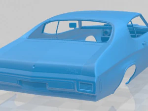 chevrolet chevelle ss 396 cup&ecirc; com capota r&iacute;gida 1970 Modelo de Impressão 3D