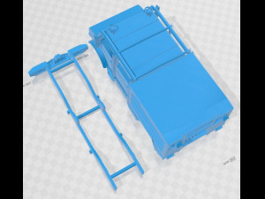 Mercedes Unimog Fire Truck Printable 3D Print Model