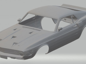 shelby gt500 1969 printable body car Modelo de impresión 3D