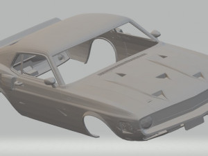 shelby gt500 1969 printable body car Model do druku 3D
