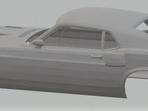 shelby gt500 1969 printable body car 3D Print Model