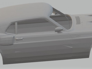 shelby gt500 1969 printable body car Model do druku 3D
