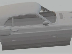 shelby gt500 1969 printable body car 3D Print Model