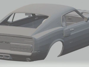 shelby gt500 1969 printable body car 3D Print Model