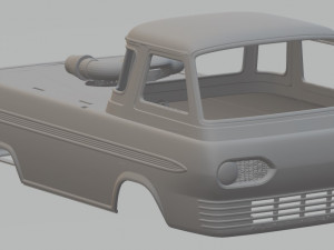 econoline 1965 drag race printable body van 3Dプリントモデル