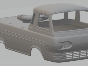furgoneta econoline 1965 drag race con carrocer&iacute;a imprimible Modelo de impresión 3D