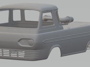 econoline 1965 drag race printable body van 3D Принт Модель