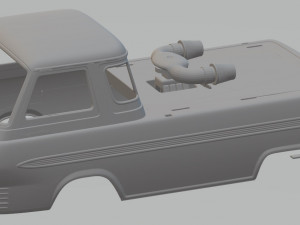 econoline 1965 drag race printable body van 3D Принт Модель