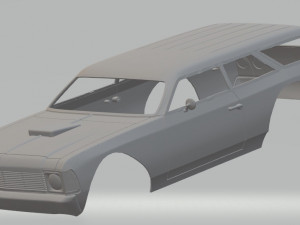 chevrolet caravan custom printable body car Modèles 3D en vedette