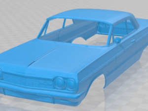 Chevrolet Impala SS 1964 Printable Body Car 3D Print Model