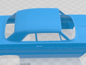 Chevrolet Impala SS 1964 Printable Body Car Modelo de Impressão 3D