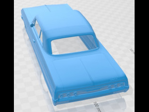 Chevrolet Impala SS 1964 Printable Body Car Modelo de Impressão 3D