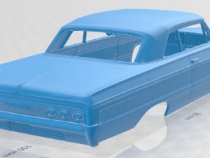 Chevrolet Impala SS 1964 Printable Body Car Modelo de Impressão 3D