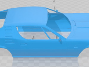 Alfa Romeo Montreal 1970 Printable Body Car 3D Print Model