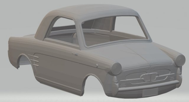 autobianchi bianchina 1957 printable body car 3D Print Model .c4d .max .obj .3ds .fbx .stl .blend