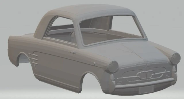 autobianchi bianchina 1957 printable body car 3D Print Model .c4d .max .obj .3ds .fbx .stl .blend 