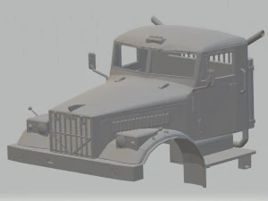 kraz 255 kipper printable cab truck 3D Print Model