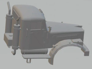 kraz 255 kipper printable cab truck 3D Print Model