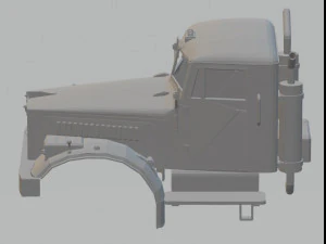 kraz 255 kipper printable cab truck 3D Print Model