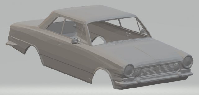 renault torino printable body car 3D Print Model .c4d .max .obj .3ds .fbx .stl .blend 
