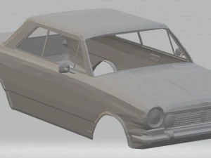 रेनॉल्ट टोरिनो प्रिंट करने योग्य बॉडी कार 3D प्रिंट मॉडल