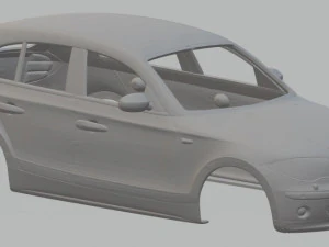 Auto der Serie 1 mit druckbarer Karosserie 3D Druckmodell