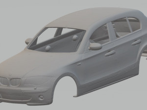 serie 1 printable body car 3D Print Model