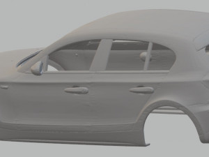 serie 1 printable body car 3D Print Model