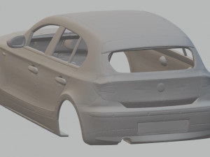 serie 1 printable body car 3D Print Model