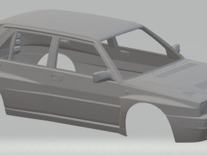 lancia delta 1982 printable body car Model Cetak 3D