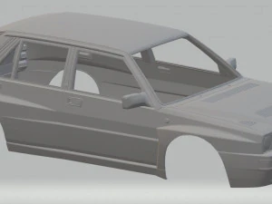 lancia delta 1982 basılabilir g&ouml;vdeli araba 3D Baskı Modeli