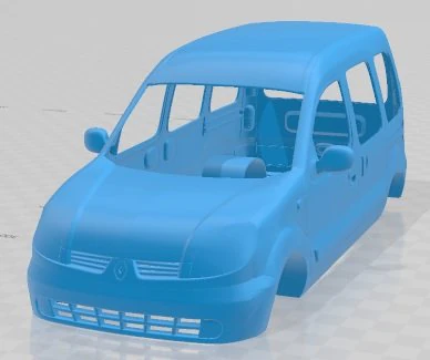 Renault kangoo printable body van 3D Print Model .c4d .max .obj .3ds .fbx .stl .blend