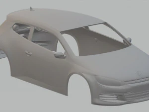 volkswagen scirocco printable body car 3D Print Model