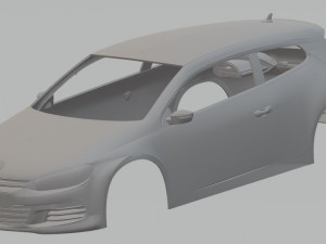 volkswagen scirocco printable body car 3D 打印模型