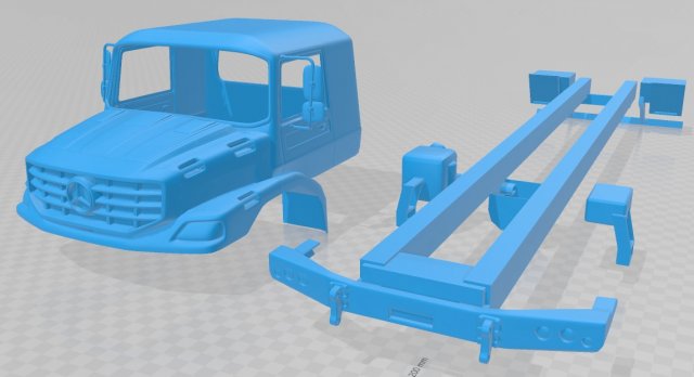 mercedes zetros printable truck Modèles 3D en vedette .c4d .max .obj .3ds .fbx .stl .blend 