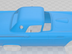 Thunderbird 1957 printable body car 3D-Druckmodell
