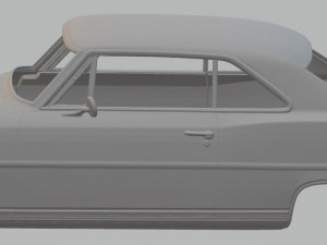 chevrolet nova ii 1966 printable body car Model do druku 3D