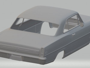 chevrolet nova ii 1966 printable body car Model do druku 3D