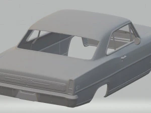 chevrolet nova ii 1966 printable body car 3D Print Model