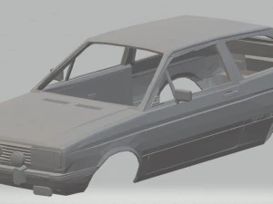 volkswagen gol g1 gt 1986 printable body car 3D Print Model